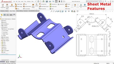 solidworks 2024 sheet metal|solidworks complex sheet metal examples.